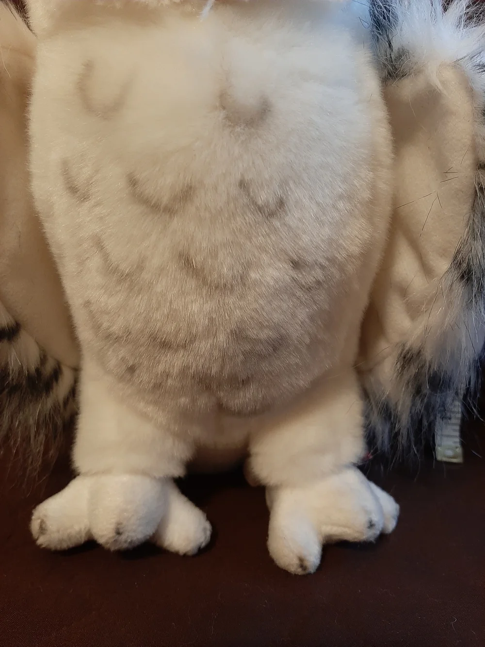 White Plush Snowy Owl Small Pet Toy - Soft Cage-Friendly Plush 11